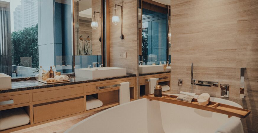bathroom smell like a spa