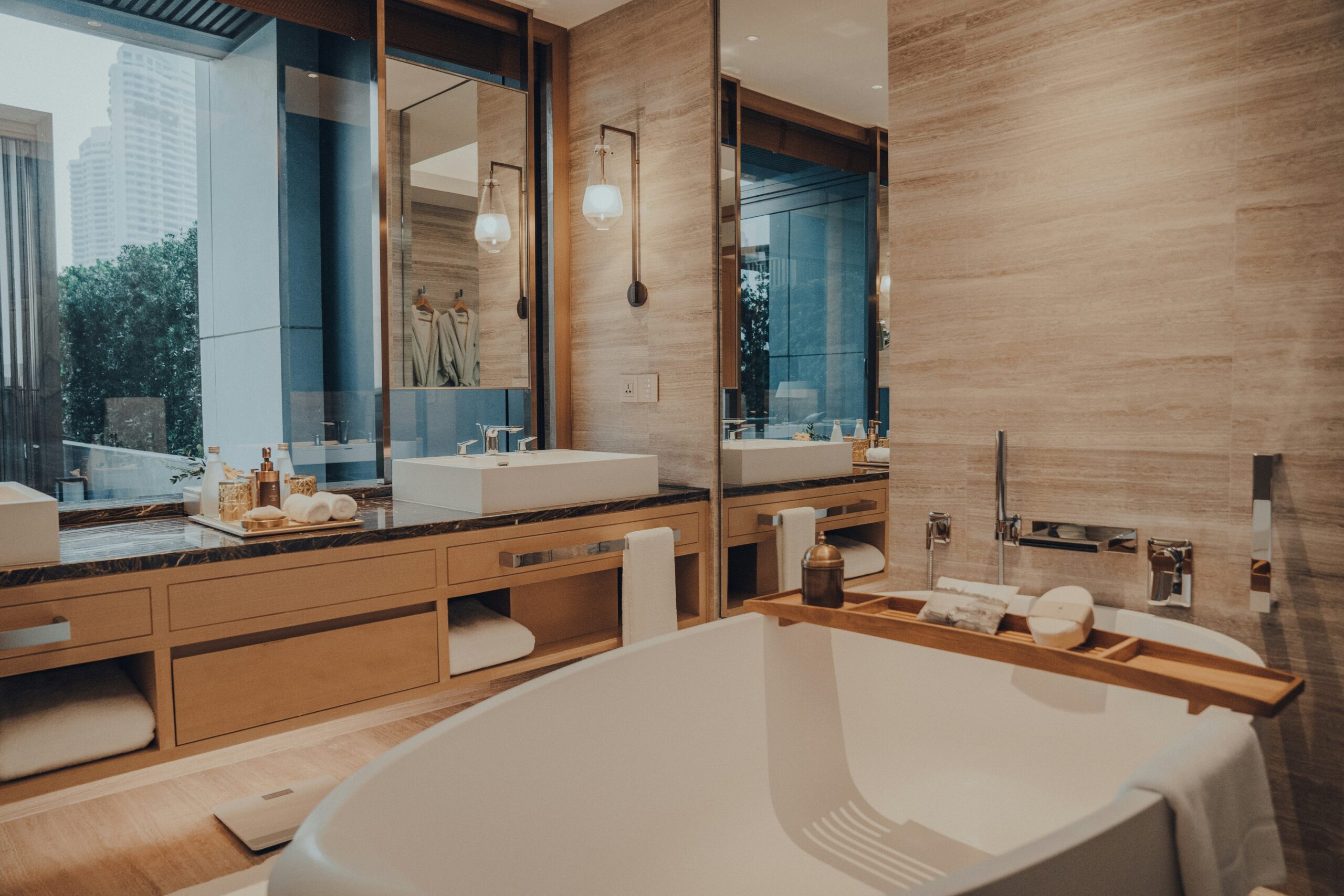 bathroom smell like a spa